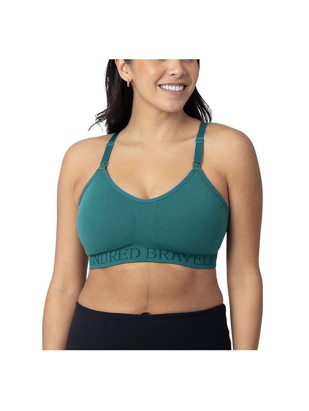 Kindred Bravely Teal Handsfree Nursing and Pumping Bra